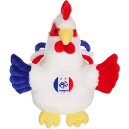 Gipsy Toys Peluche Coq FFF Sonore 25 cm - Peluche officielle de l'équipe de France de football avec sons, piles incluses