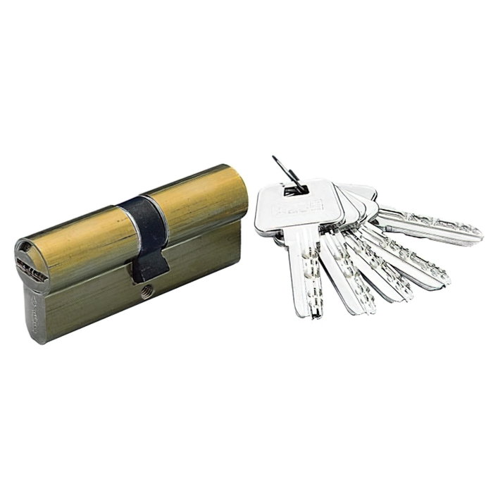 Yale Cylindre de sécurité HS-7 30x30/r15,0 laitonné Yale Cylindre de sécurité HS-7 30x30/r15,0 laitonné