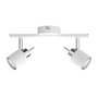 Philips Meranti Lampe 2 spots GU10 blanc métal 8 x 15,5 x 27,4 cm sans ampoule