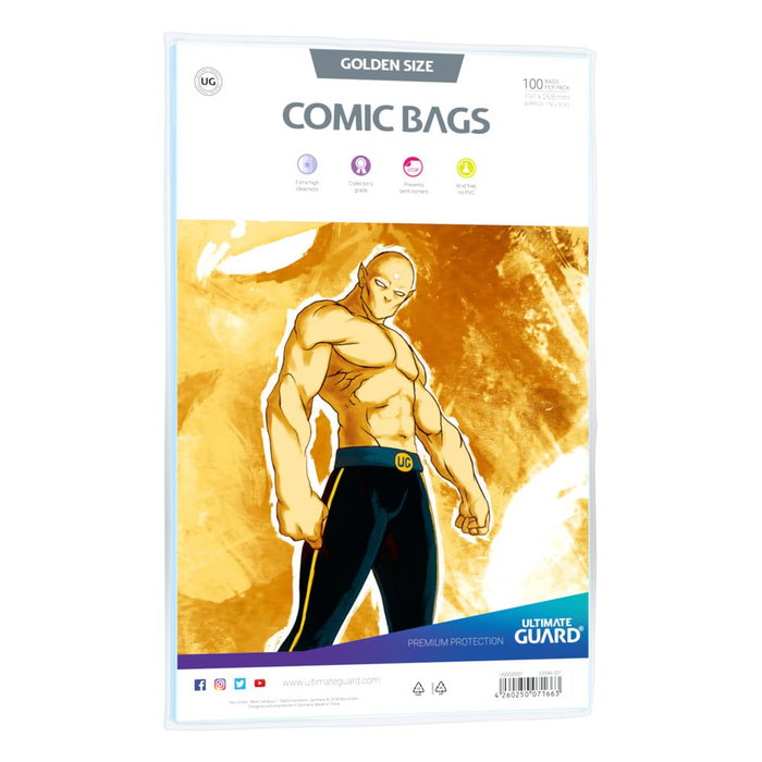 Ultimate Guard Comic Bags Standard (100) - Golden Size Ultimate Guard Comic Bags Standard (100) - Golden Size