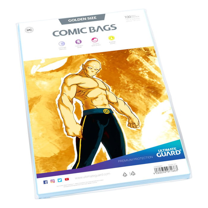 Ultimate Guard Comic Bags Standard (100) - Golden Size Ultimate Guard Comic Bags Standard (100) - Golden Size