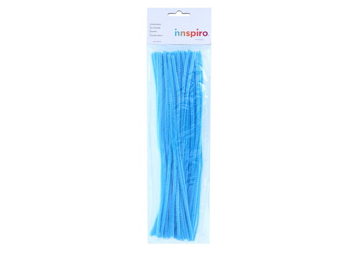 Innspiro Limpiapipas Chenille Bleu 4mm x 30cm (Lot de 50) Innspiro Limpiapipas Chenille Bleu 4mm x 30cm (Lot de 50)