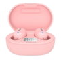 Aiwa EBTW-150 Écouteurs Bluetooth 5.0 True Wireless Rose avec Étui de Charge et Contrôle Tactile
