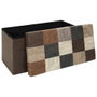 Home Deco Factory Banc Pouf Pliable Patchwork