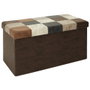 Home Deco Factory Banc Pouf Pliable Patchwork