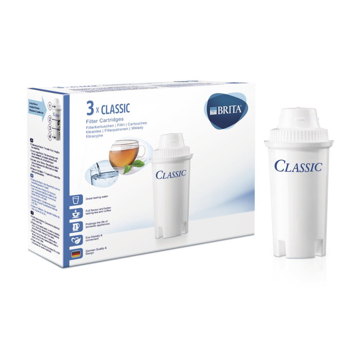 BRITA Cartouches filtrantes Classic - Pack de 3 - Blanc BRITA Cartouches filtrantes Classic - Pack de 3 - Blanc