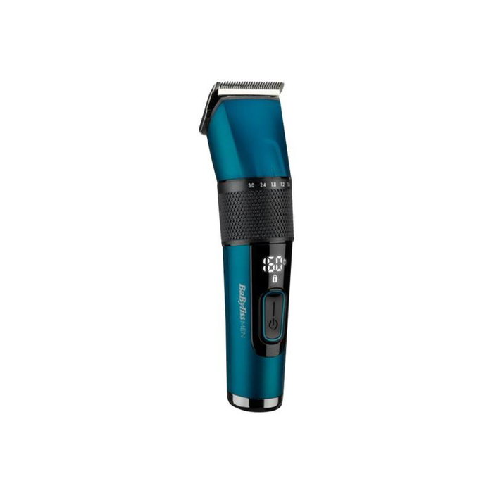 BaByliss Tondeuse à cheveux E990E avec lames en acier japonais, couleurs bleu et noir