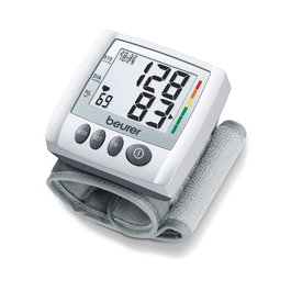 Beurer BC-30 Tensiomètre de poignet avec mémoire 60 mesures et détection d'arythmie - Grand écran LCD