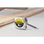 Stanley - Powerlock Classic ABS - Mètre ruban 8m x 25mm avec revêtement Mylar, crochet 3 rivets, boîtier ABS résistant aux chocs et blocage pour mesures précises