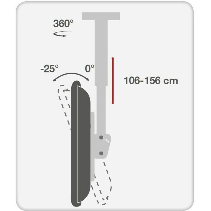 Support plafond pour TV Techly ICA-CPLB 946L 70" 37" Support plafond pour TV Techly ICA-CPLB 946L 70" 37"