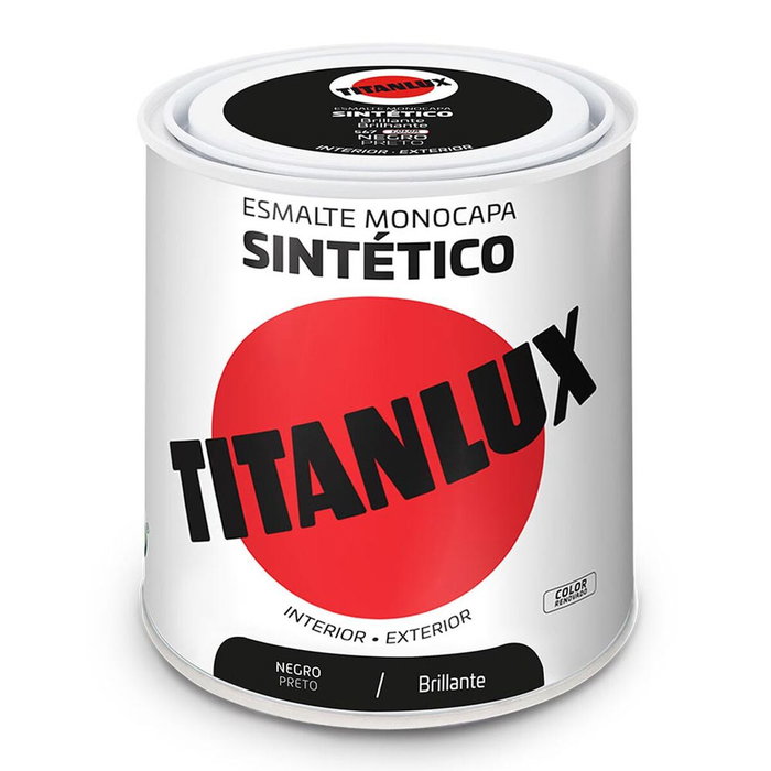 Titanlux Émail Noir Brillant 250ml