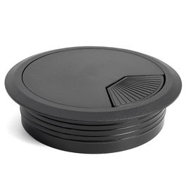 HERRAJES ALK Pasacable Redondo Noir Ø80 H22