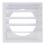 Grille de ventilation EDM 87736 Blanc 17 x 17 cm