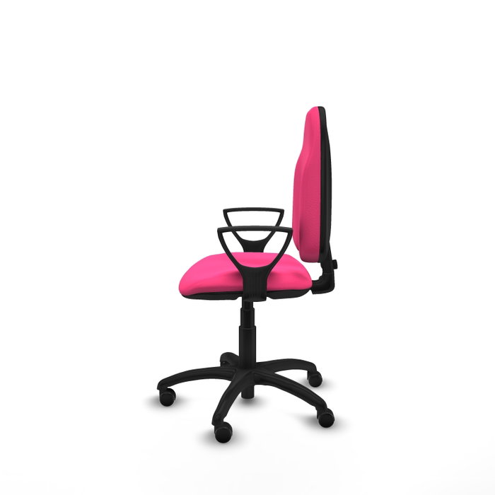 PIQUERAS Y CRESPO Chaise de bureau Algarra, similicuir rose, mécanisme de contact permanent