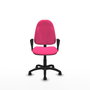 PIQUERAS Y CRESPO Chaise de bureau Algarra, similicuir rose, mécanisme de contact permanent