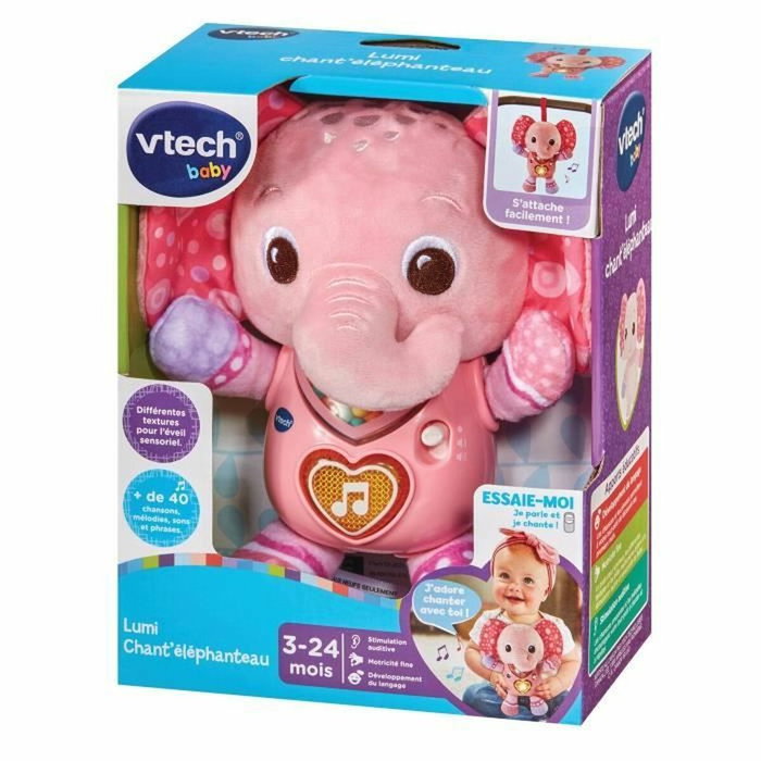 Vtech Baby Lumi Chant'éléphaunteau - Hochet musical et lumineux rose