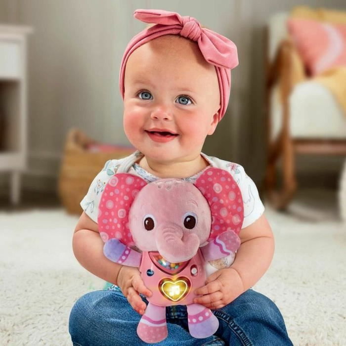 Vtech Baby Lumi Chant'éléphaunteau - Hochet musical et lumineux rose