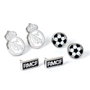 THE CARAT SHOP Set de 3 paires de boucles d'oreilles Real Madrid