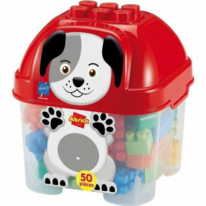 Ecoiffier Baril chien 50 pièces Abrick multicolore