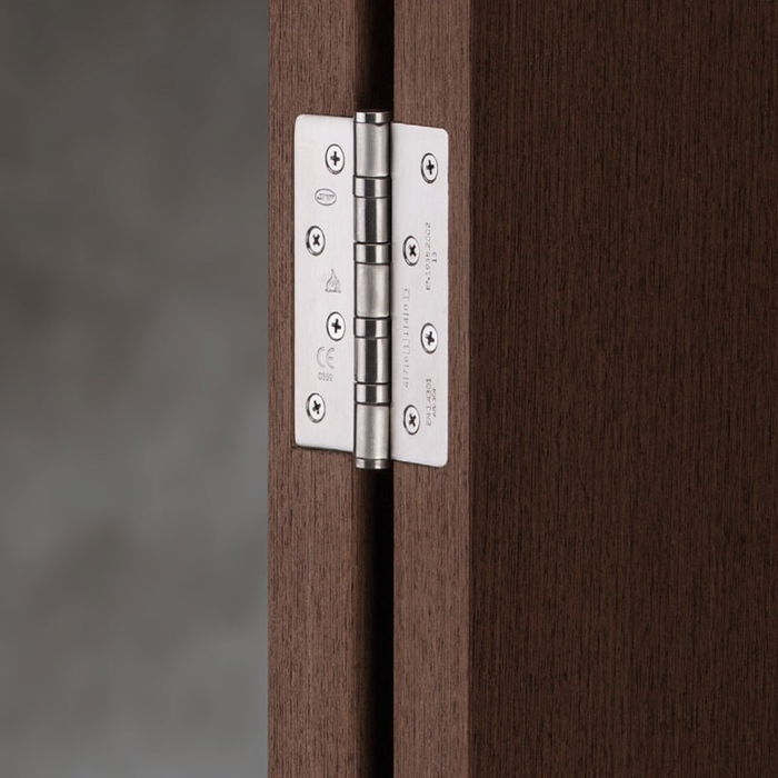 ARTICULOS INOXIDABLES IN.050.20.S.R.ECO Charnière de Sécurité Inoxydable Satiné 80x125mm avec 4 Roulements