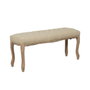 BigBuy Home Banquette Beige Bois d'hévéa