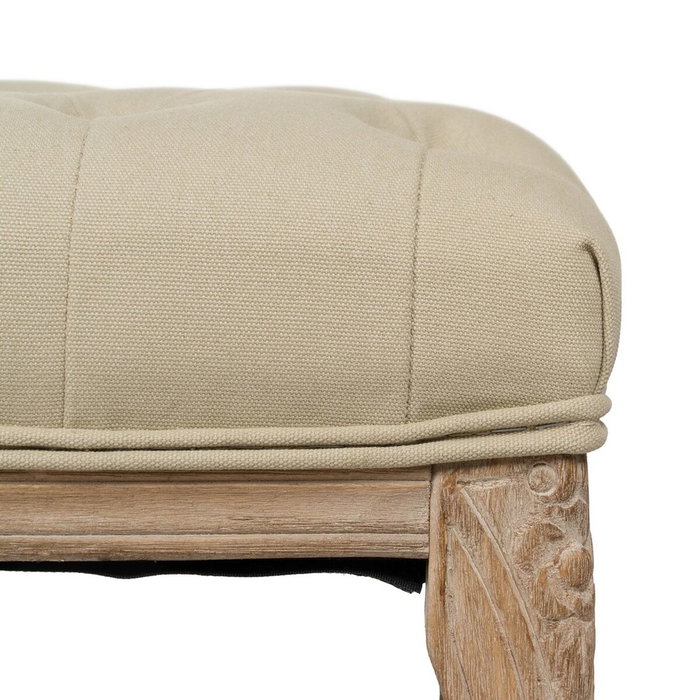 BigBuy Home Banquette Beige Bois d'hévéa BigBuy Home Banquette Beige Bois d'hévéa
