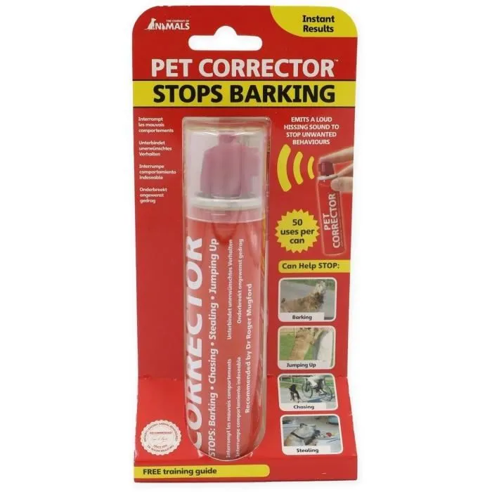 TYROL Pet Corrector - Sifflet de dressage pour chien, son dissuasif, arrête aboiements et comportements indésirables, boîte de 50 utilisations