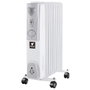 Thulos Radiateur à Huile TH-RAC901 2000W - 9 Éléments, Thermostat Réglable, Protection Surchauffe