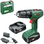 Bosch Perceuse-Visseuse à Percussion Sans Fil EasyImpact 18V-40 18V avec 2 Batteries 2.0Ah, Chargeur AL18V-20 et Coffret de Transport