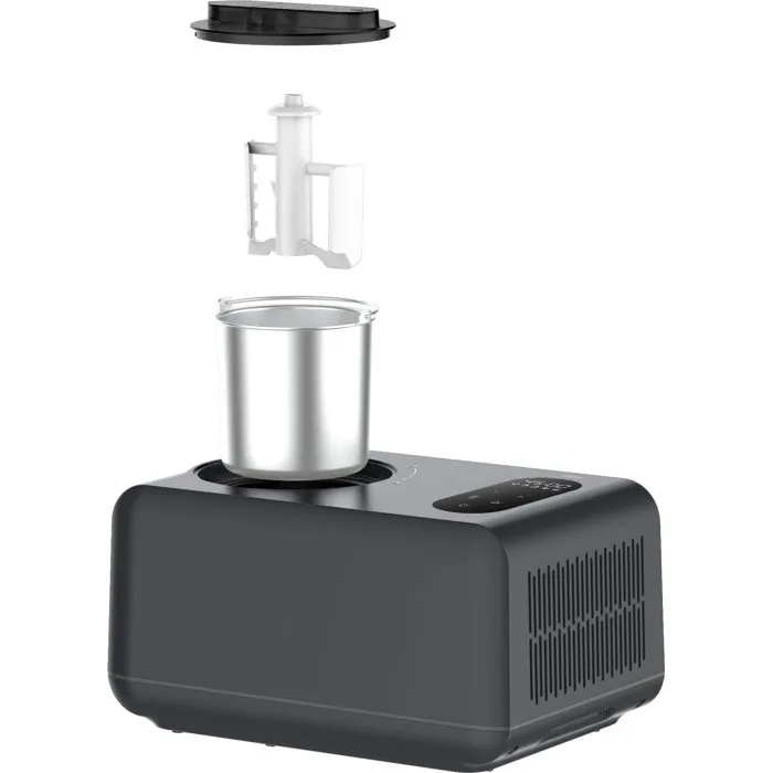 Medion MD 100087 Sorbetière avec compresseur 1,5 L - Glace, yaourt et slushies - 150 W - LED