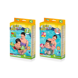 Bestway 32182 Brassards Gonflables Textile Doux Sécurité Bébé UPF 50+ 38x14 cm +1 à 3 Ans Plage et Piscine