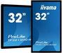 Iiyama - 32" - Écran tactile PCAP 30 points anti-reflets sans cadre - Résolution Full HD 1920x1080 - Panneau AMVA3 - Ports VGA, HDMI, DisplayPort