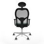 Piqueras y Crespo Chaise de Bureau avec Appui-tête 1D086G1 Vert