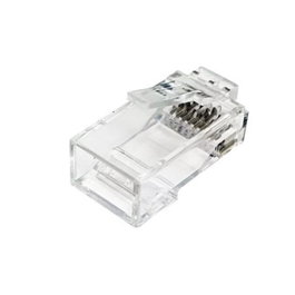 Equip 121146 Kit de 100 connecteurs RJ45 mâle 8P8C Cat.6A non blindé transparent