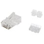 Equip 121146 Kit de 100 connecteurs RJ45 mâle 8P8C Cat.6A non blindé transparent