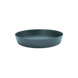 Plastiken Plat de pot Antracite Ø11 x 1,6 cm - Plastique polypropylène résistant UV