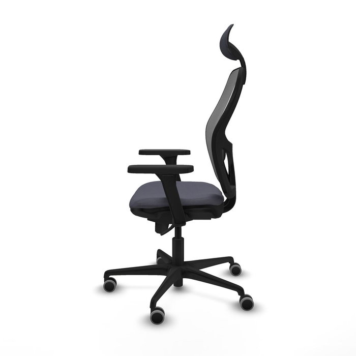 Piqueras y Crespo 3D036G1 Chaise de Bureau avec Appui-tête Gris foncé