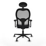 Piqueras y Crespo 3D036G1 Chaise de Bureau avec Appui-tête Gris foncé