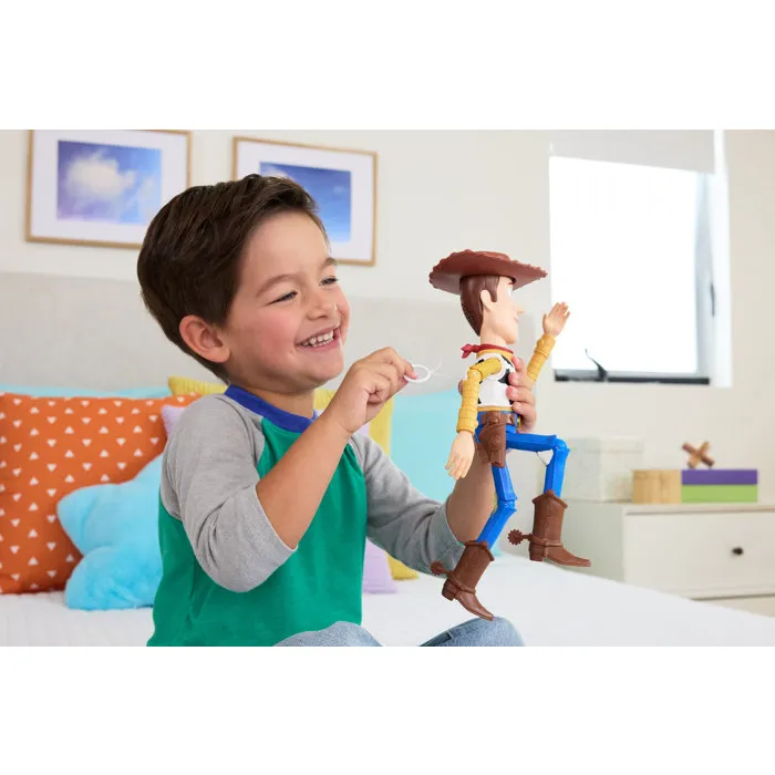 Mattel Figurine Woody course effrénée de 30 cm - 50 effets sonores et répliques - Disney Pixar Toy Story 5