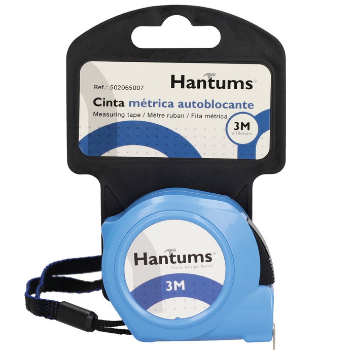 Hantums Cinta Métrica autoblocante 3m x 16mm Hantums Cinta Métrica autoblocante 3m x 16mm