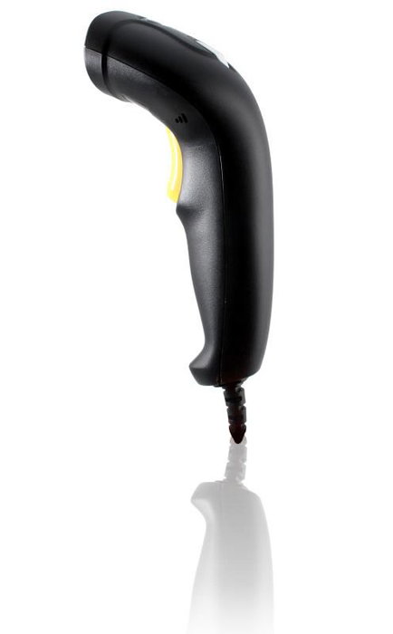 Newland HR12 Anchoa - Lecteur de codes-barres 1D portable CCD, plage 610-640nm, ≥4 mil, USB, noir, 130 g, ergonomique et basse consommation