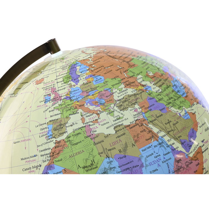 Home ESPRIT Globe terrestre Beige Doré PVC 33 x 32 x 42 cm