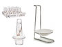 Kinvara Repose-cuillères de Cuisine Blanc Plastique et Fer 10x18x11 cm (Set de 24)