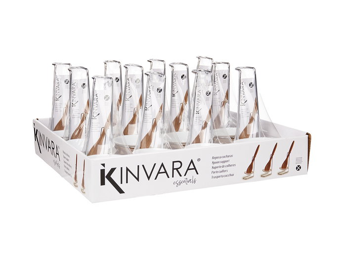 Kinvara Repose-cuillères de Cuisine Blanc Plastique et Fer 10x18x11 cm (Set de 24) Kinvara Repose-cuillères de Cuisine Blanc Plastique et Fer 10x18x11 cm (Set de 24)