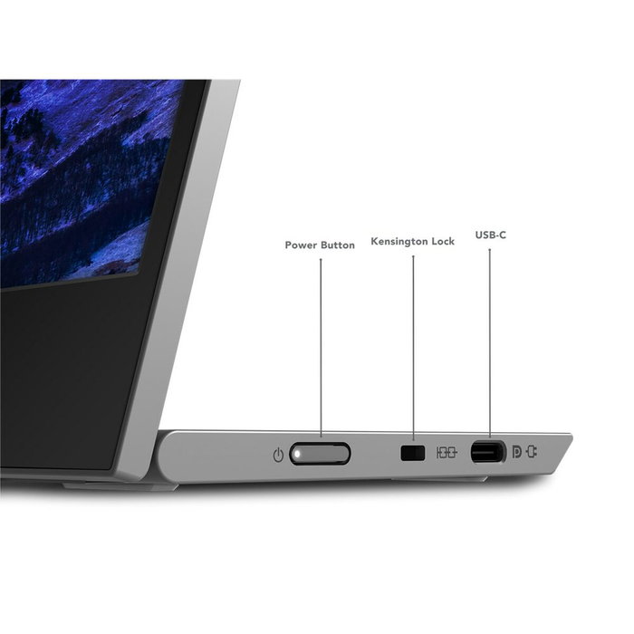 Lenovo L15 USB-C Moniteur Portable 15,6 pouces Full HD IPS Gris/Noir