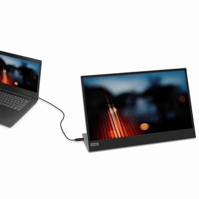 Lenovo L15 USB-C Moniteur Portable 15,6 pouces Full HD IPS Gris/Noir