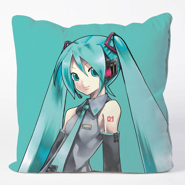 POPbuddies Taie d'oreiller Vocaloid Hatsune Miku 50 x 50 cm POPbuddies Taie d'oreiller Vocaloid Hatsune Miku 50 x 50 cm