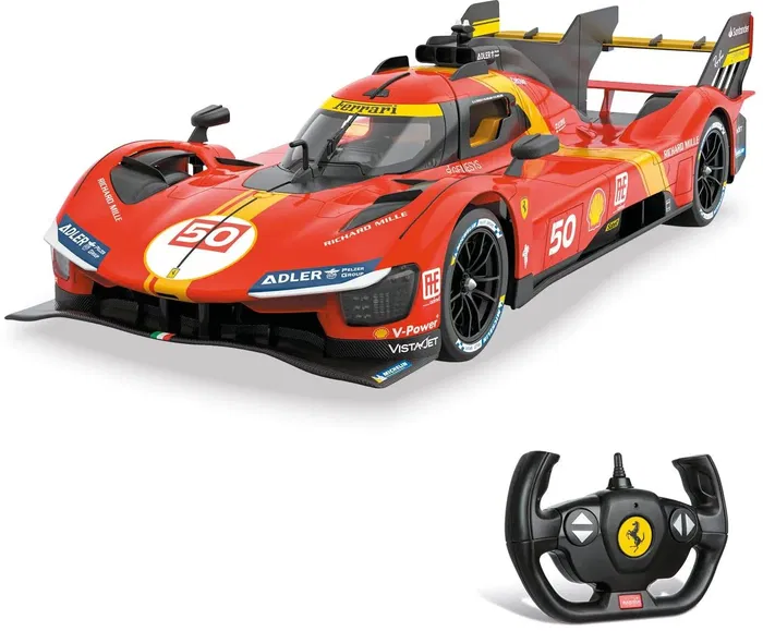 Mondo Motors Ferrari 499P Voiture télécommandée 1:14 2,4 GHz 35 cm 2 vitesses phares lumineux