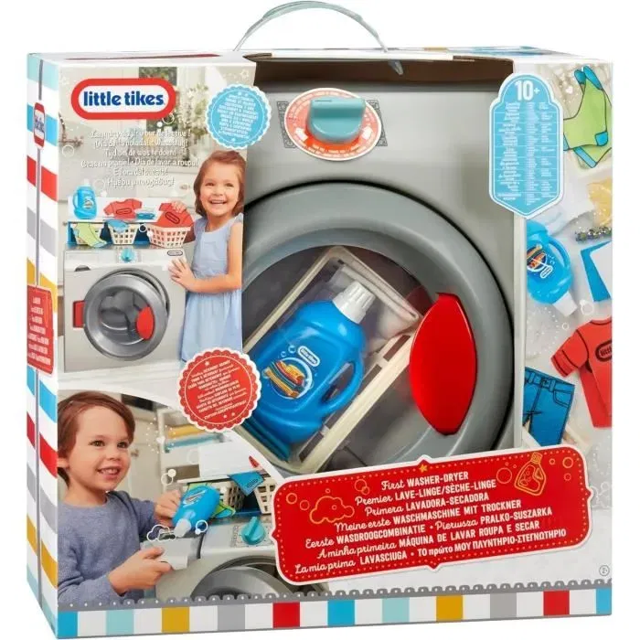 Little Tikes - Mon 1ere machine a laver - Jeu d'imitation pour enfant avec accessoires - Des 3 ans