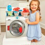 Little Tikes Ma première machine à laver et sèche-linge jouet interactif avec tambour, sons réalistes, table à repasser et accessoires pour enfant 2 ans et plus 175084
